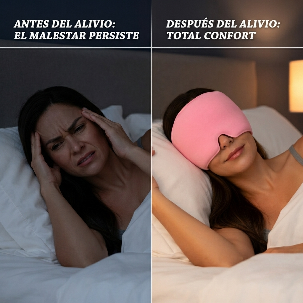 Mascara fría y caliente para migraña